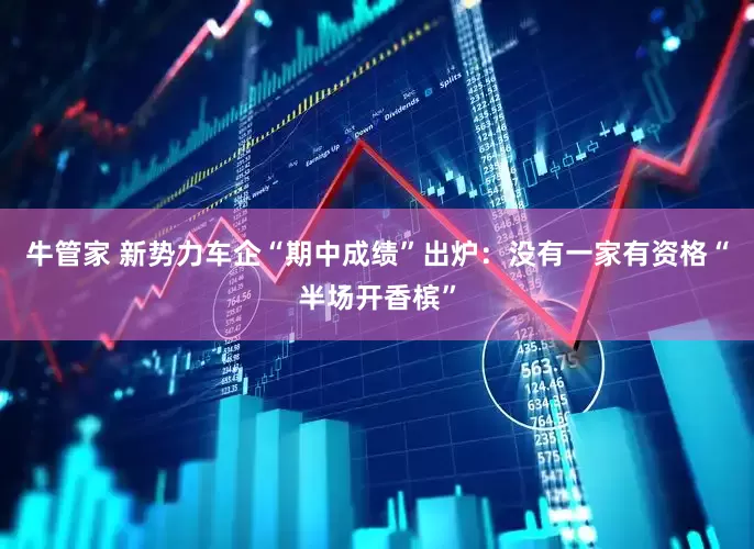 牛管家 新势力车企“期中成绩”出炉：没有一家有资格“半场开香槟”