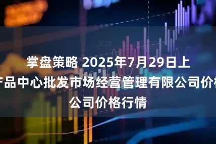 掌盘策略 2025年7月29日上海农产品中心批发市场经营管理有限公司价格行情
