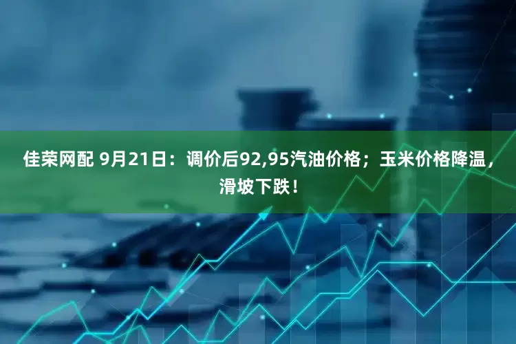 佳荣网配 9月21日：调价后92,95汽油价格；玉米价格降温，滑坡下跌！